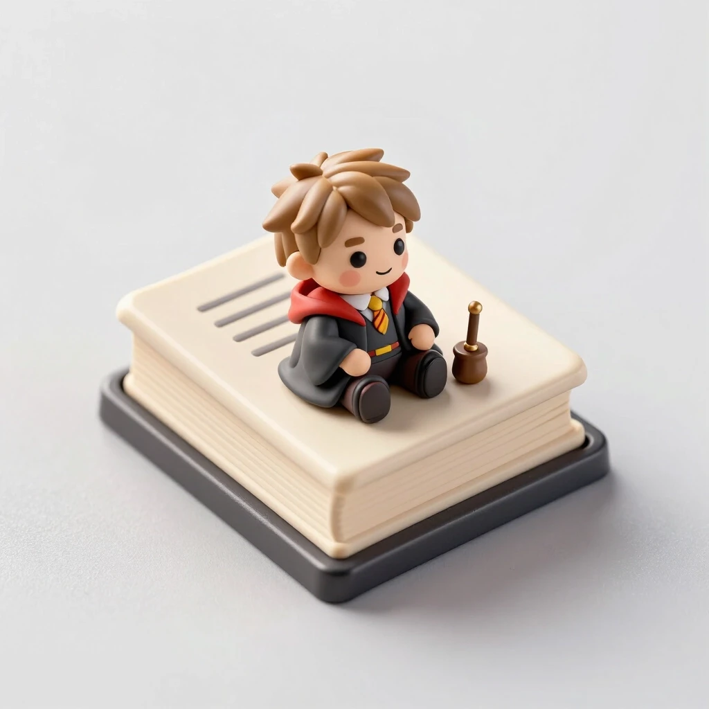 A keycap in the form of a book about a young wizard — работа пользователя Радужная Оптика
