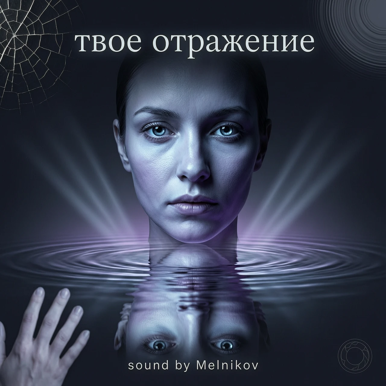 обложка на трек с названием твое отражение внизу должно быть написано sound by Melnikov без каких либо других слов !!! — работа пользователя Ночная Дриада