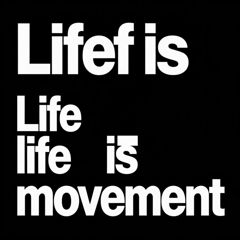Обложка к треку в стиле drum n bass. трек называется "Life is movement". Обложка должна олицетворять фразу: вся жизнь это движение — работа пользователя Неземная…
