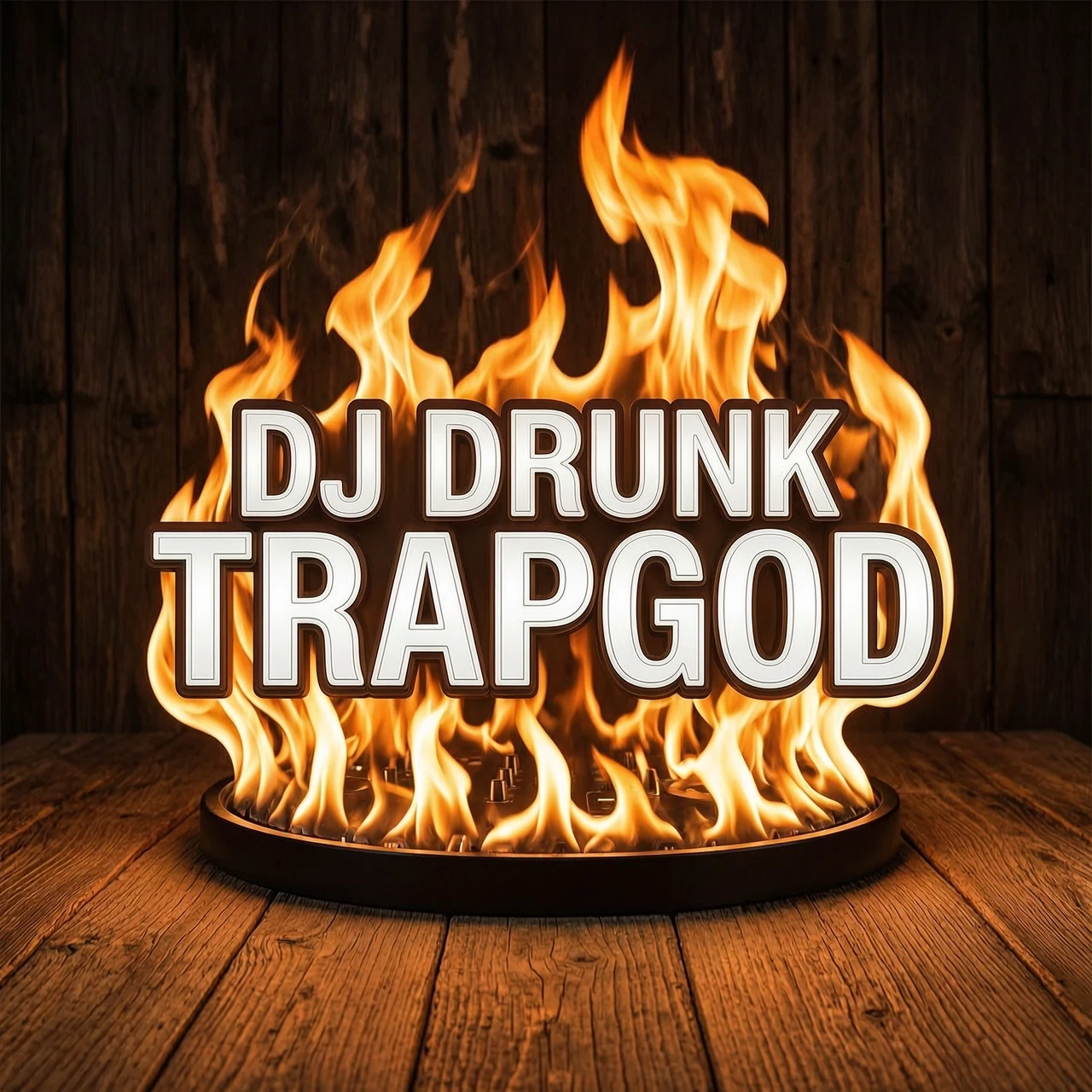 Стиль - фотореализм DJ Drunk - It's A TRAPGOD ФОН - огонь необычной формы Не используй людей и микшерный пультр на фото. Использвуй только огонь — работа пользователя…