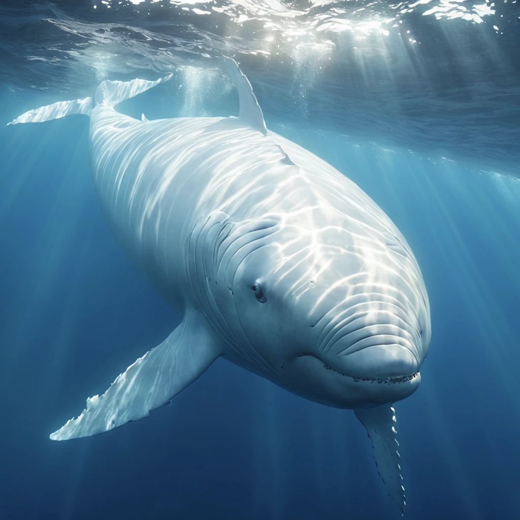 Pisces Zodiac Zign, a huge white whale is the focal point of the picture — работа пользователя Бескрайний Космос