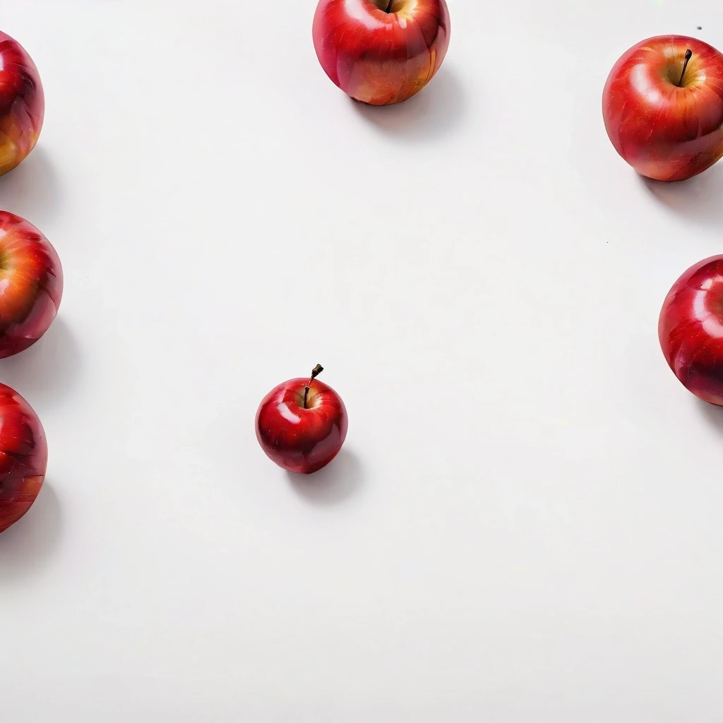 a red apple on a white table — работа пользователя Эффектная Сфера