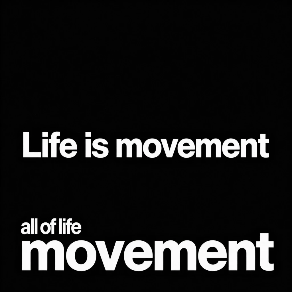 Обложка к треку в стиле drum n bass. трек называется "Life is movement". Обложка должна олицетворять фразу: вся жизнь это движение — работа пользователя Неземная…