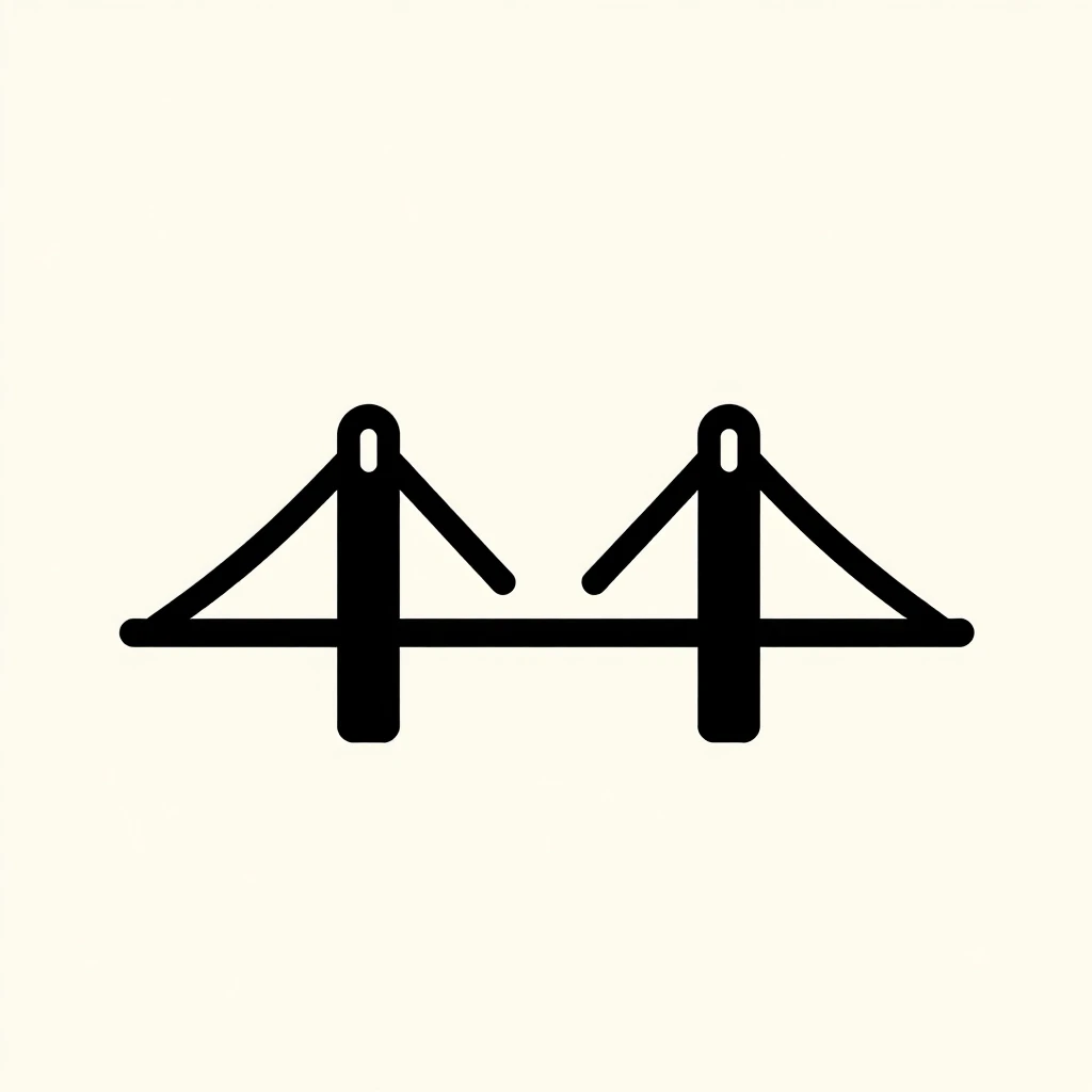 Нарисуй мост для логотипа минимум деталей — работа пользователя Магнетическая Гроза