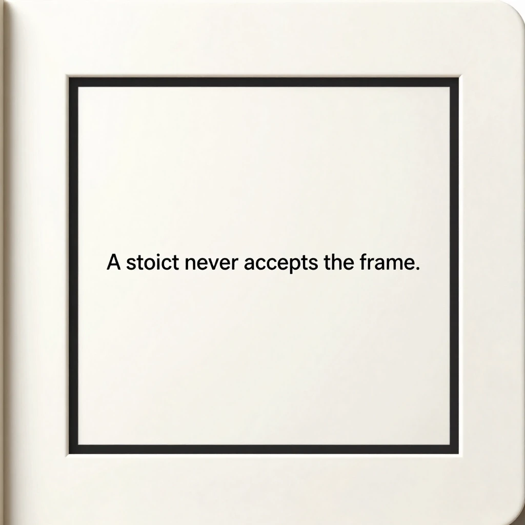 A stoic never accepts the frame. They calmly force the manipulator to explain it. — работа пользователя Непревзойденная Луна