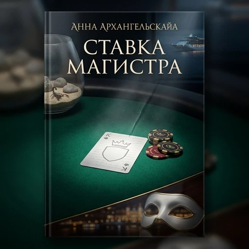 Premium A5 book cover for a detective thriller, vertical orientation. Cinematic realism, hyper-detailed photorealism. Composition: A macro close-up shot of a professional poker…