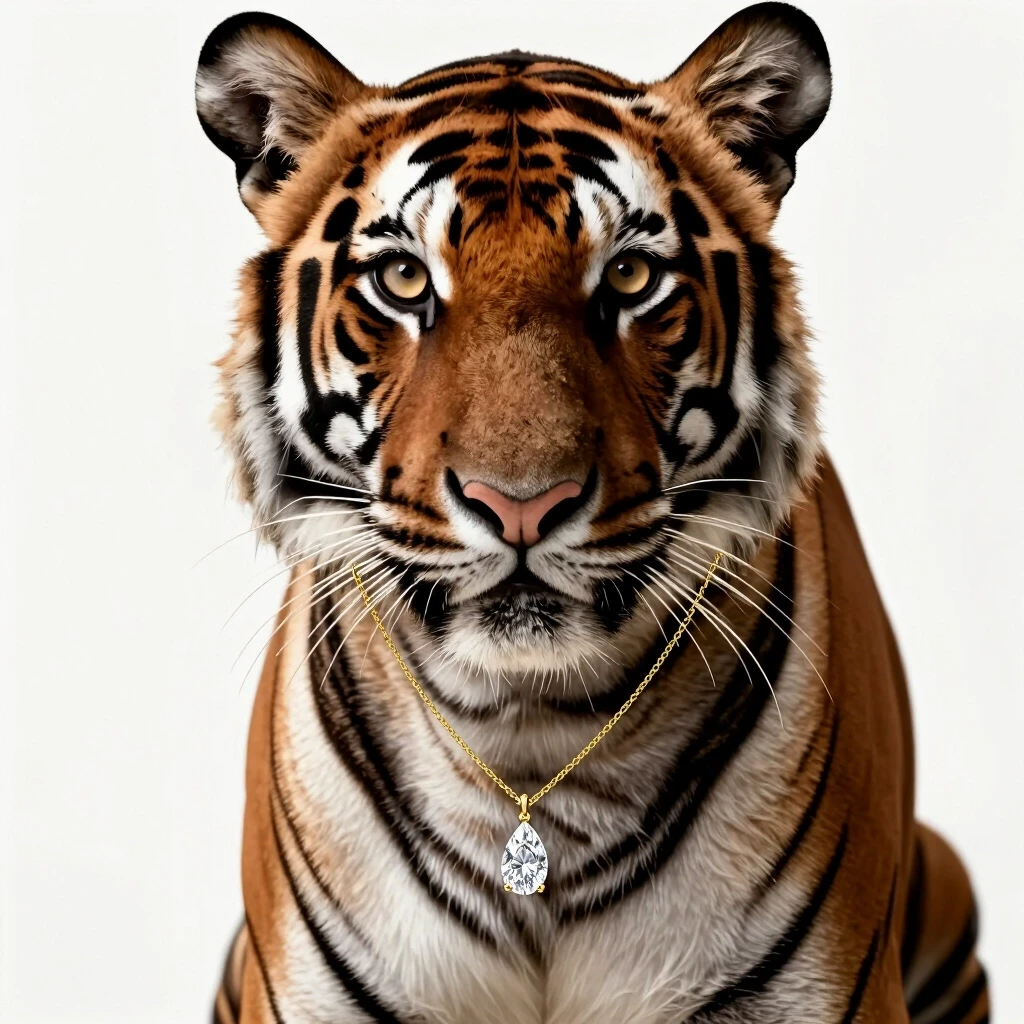 A masterpiece professional commercial wildlife photography of an elegant female tiger animal, gentle feminine features, beautiful sand-honey eyes. Medium shot portrait, step…