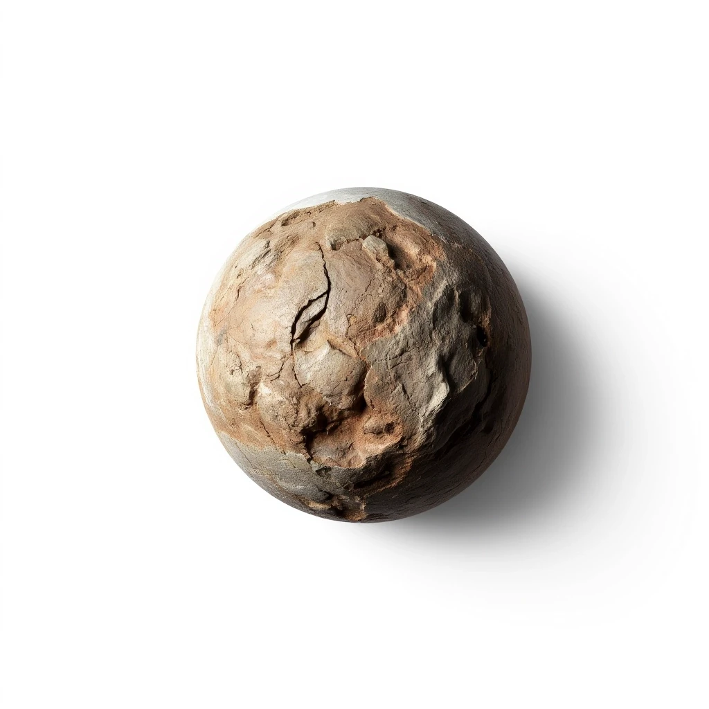 Award-winning professional photo on a perfect white background. A masterpiece, stunningly beautiful. A rocky planet resembling Earth, yet not Earth. — работа пользователя…