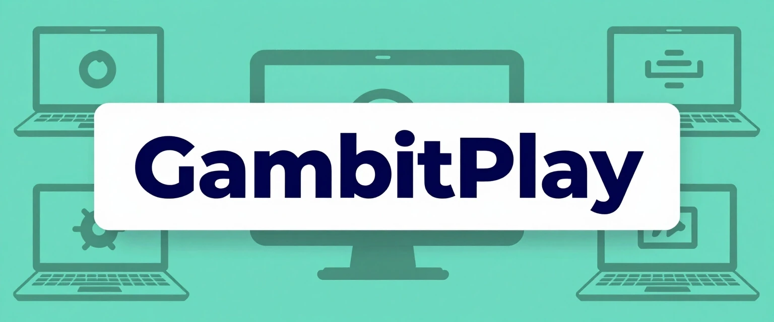 Create a gaming banner for a YouTube channel that integrates with the channel name "GambitPlay," using a computer-themed background. — работа пользователя…