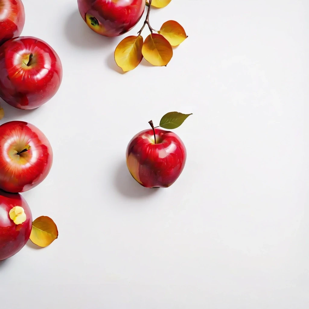 a red apple on a white table — работа пользователя Эффектная Сфера