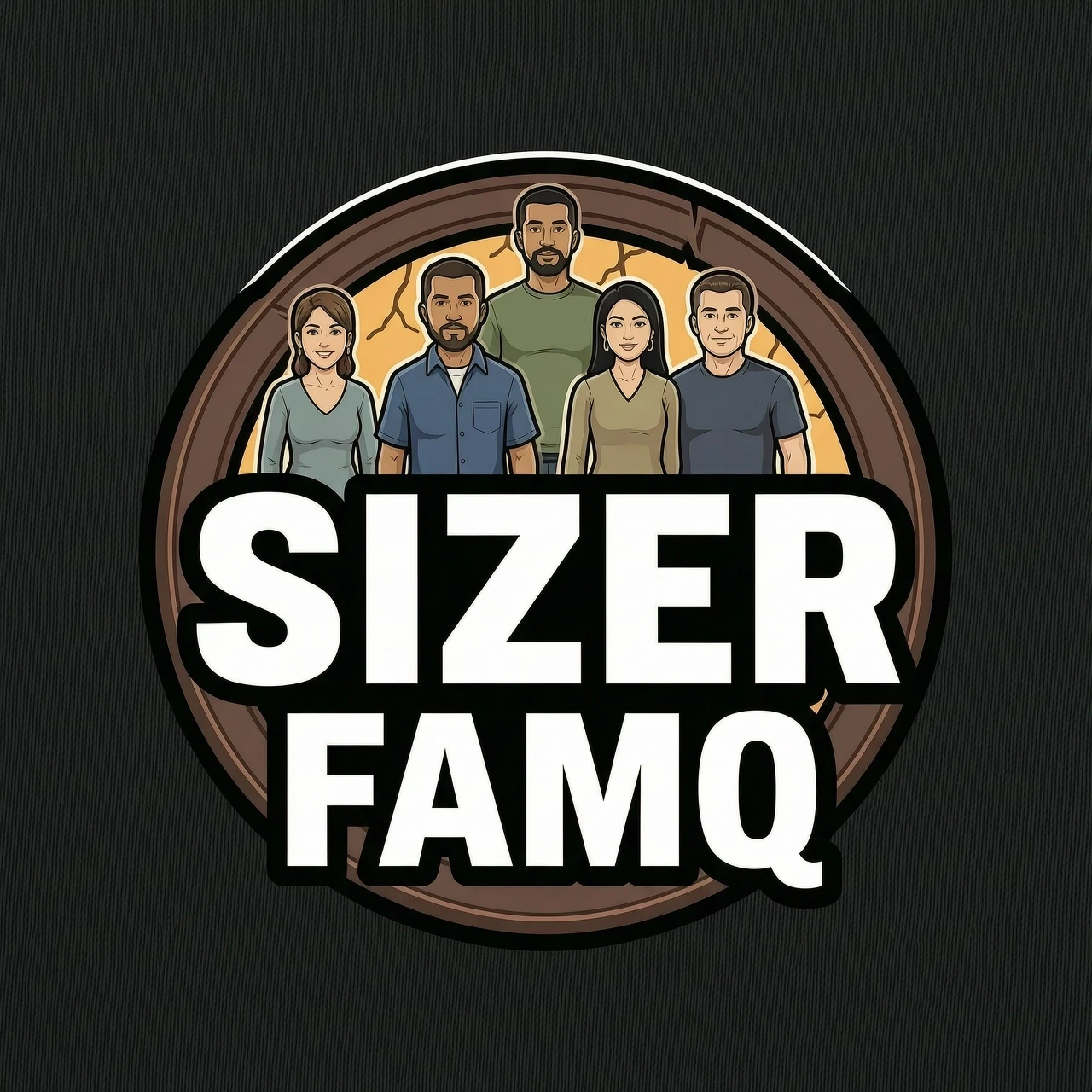 логотип для семьи в гта 5 рп с названием SIZER . Фон чтобы был черным а шрифт толстыл белым цветом и ниже надписи SIZER надпись famq . На фоне должно быть что нибудь — работа…