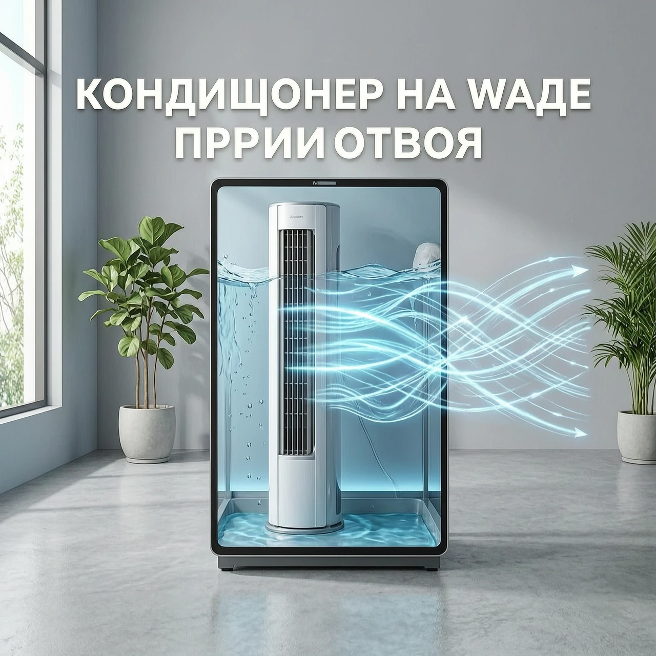 Water air conditioner preview for YouTube video — работа пользователя Вулканическая Оптика