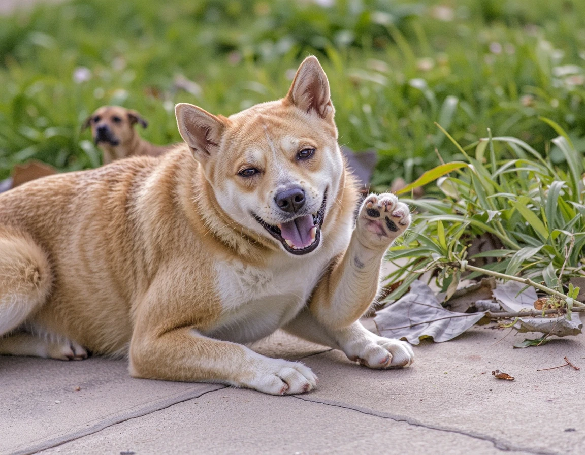 cat playing with dog — работа пользователя Сильная Оптика