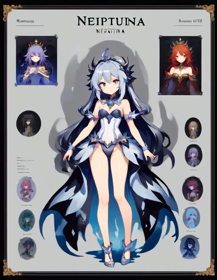 character sheet Grey background, Neptunia — работа пользователя Яростный Иней