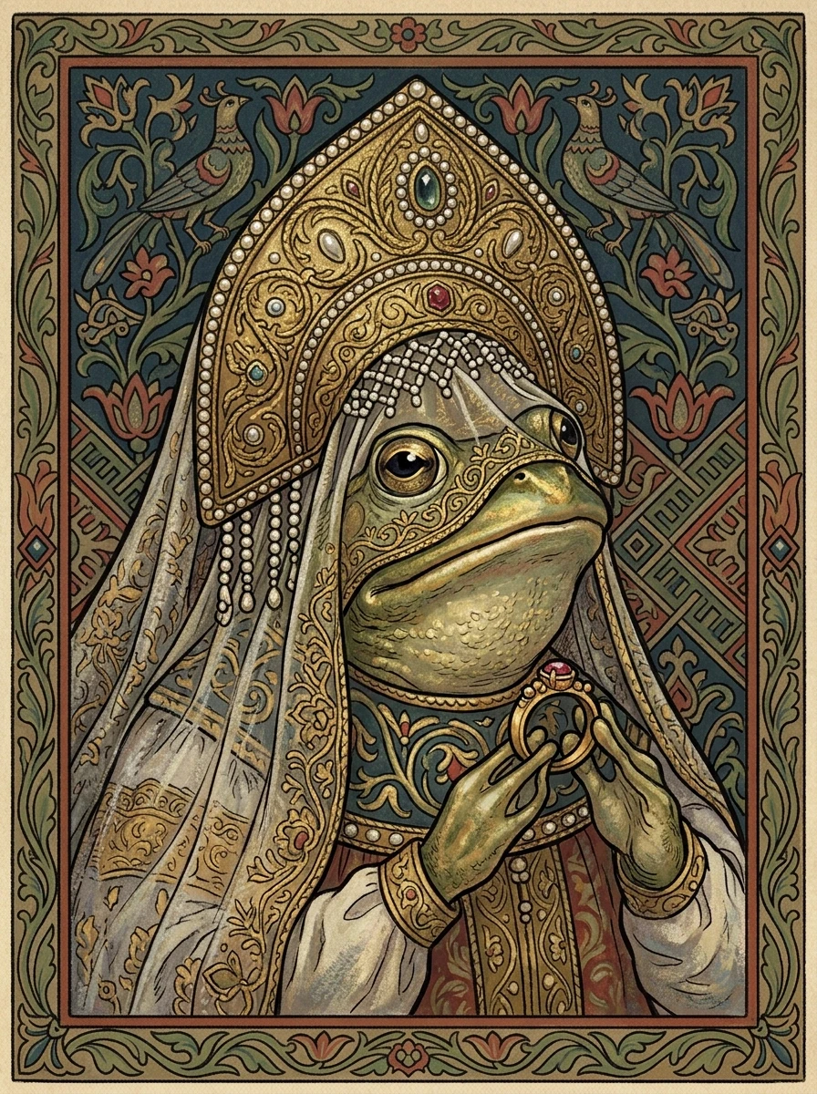 A real masterpiece. How artificial intelligence would depict: (Aesthetics: Impressionism. The image is made in the pastel technique. Book graphics by Ivan Bilibin, 1899 — the…