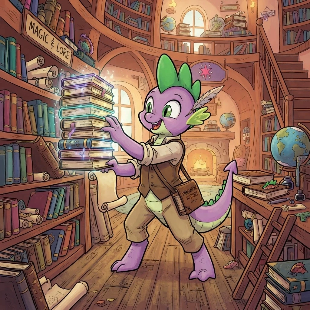 anthro mlp Spike dragon связан — работа пользователя Ночной Ветер