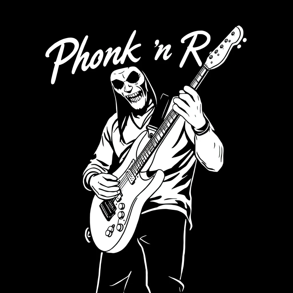 создай просто буквы Phonk 'n' Roll без фона — работа пользователя Радужный Венец