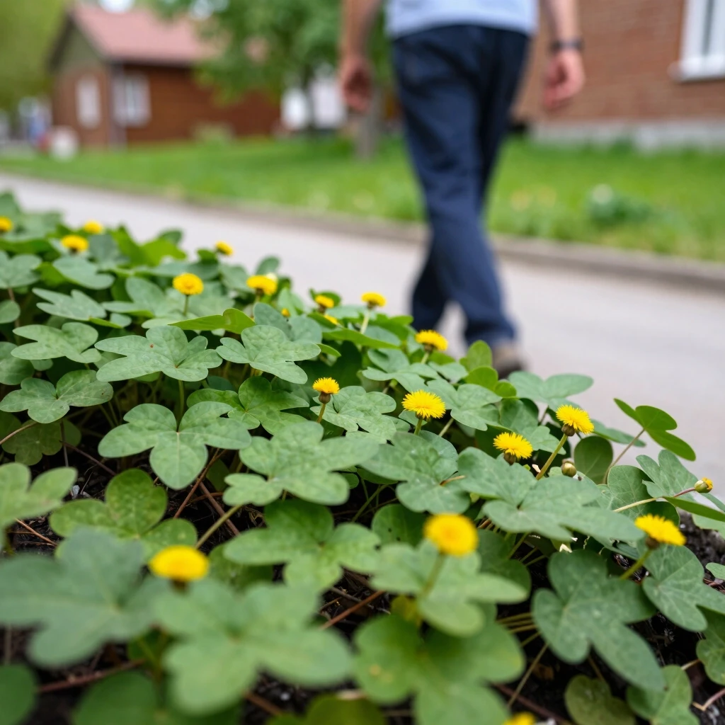 A man walks around the dacha and looks at weeds - bindweed. Ground ivy, goosefoot — работа пользователя Эмоциональная Трансмутация