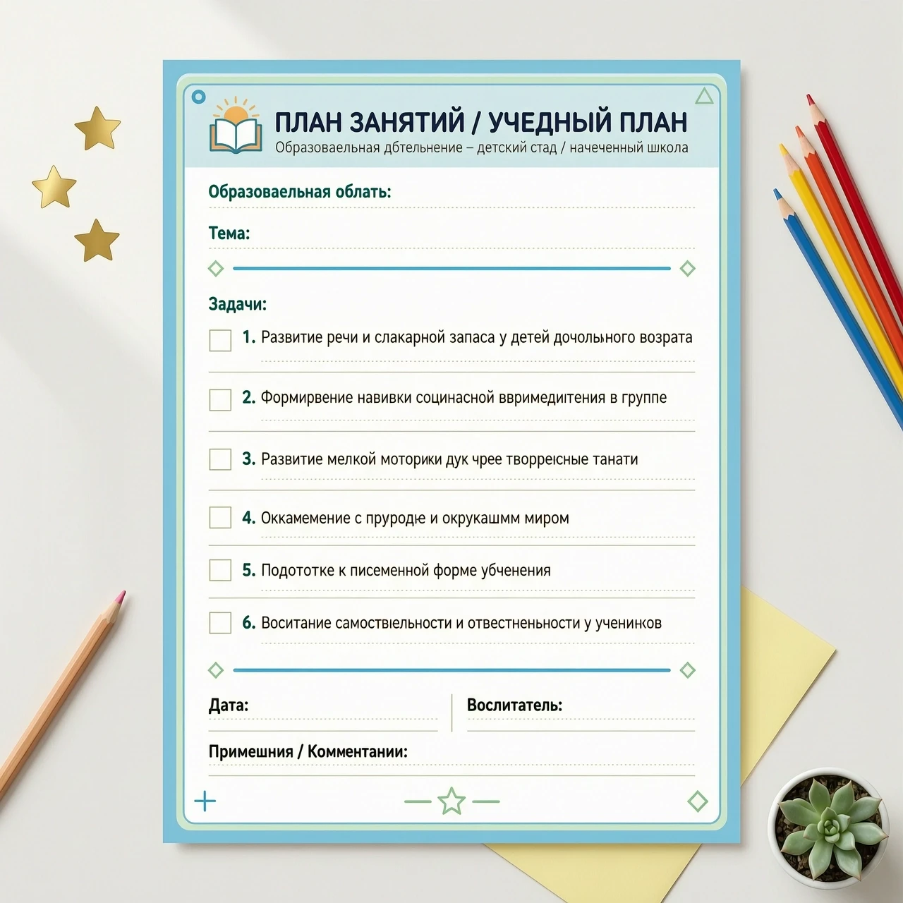 Образовательная область:__________________________________________ Тема:____________________________________________________________________ Задачи:…
