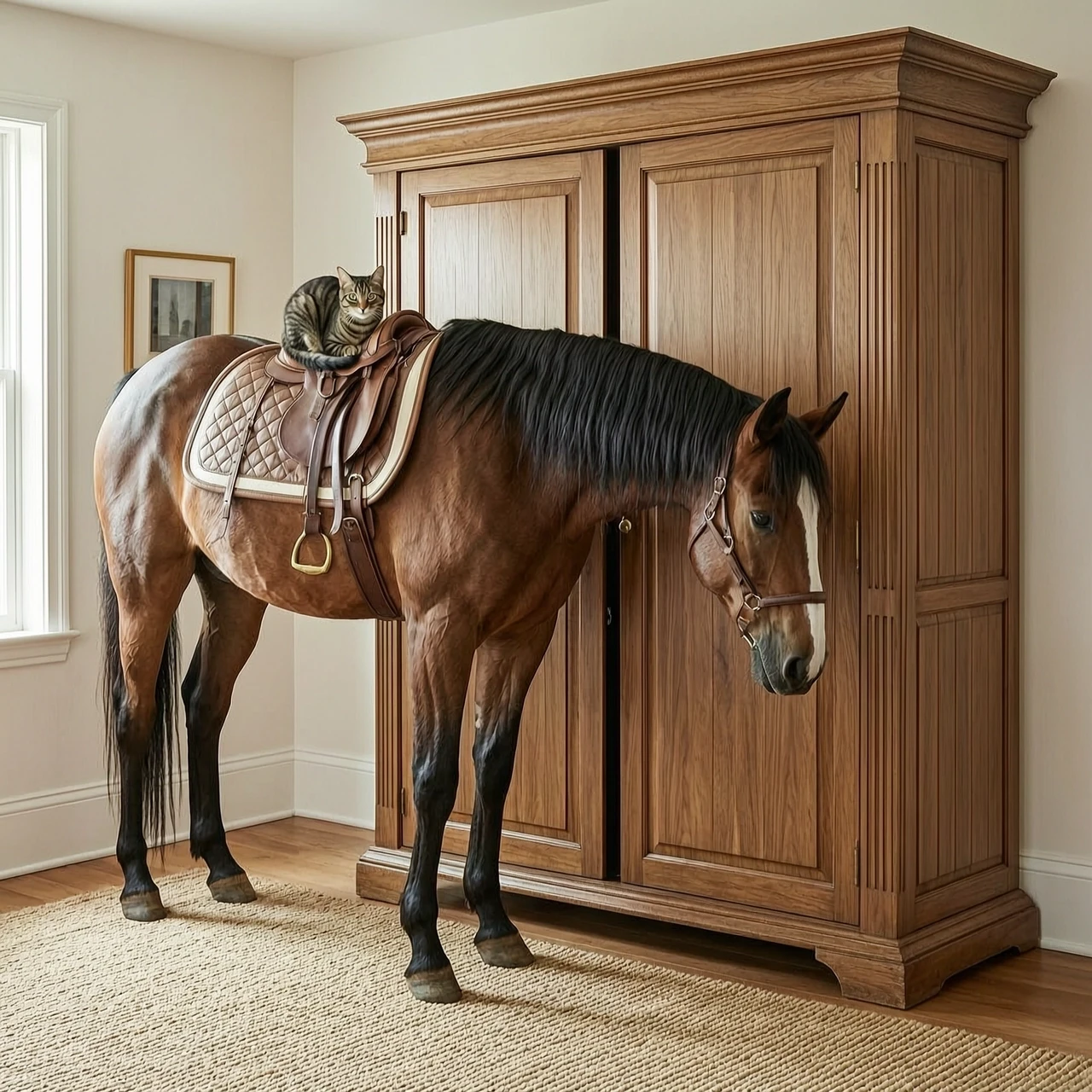 Create a hybrid: a horse, a wardrobe and a cat — работа пользователя Интригующий Акселератор