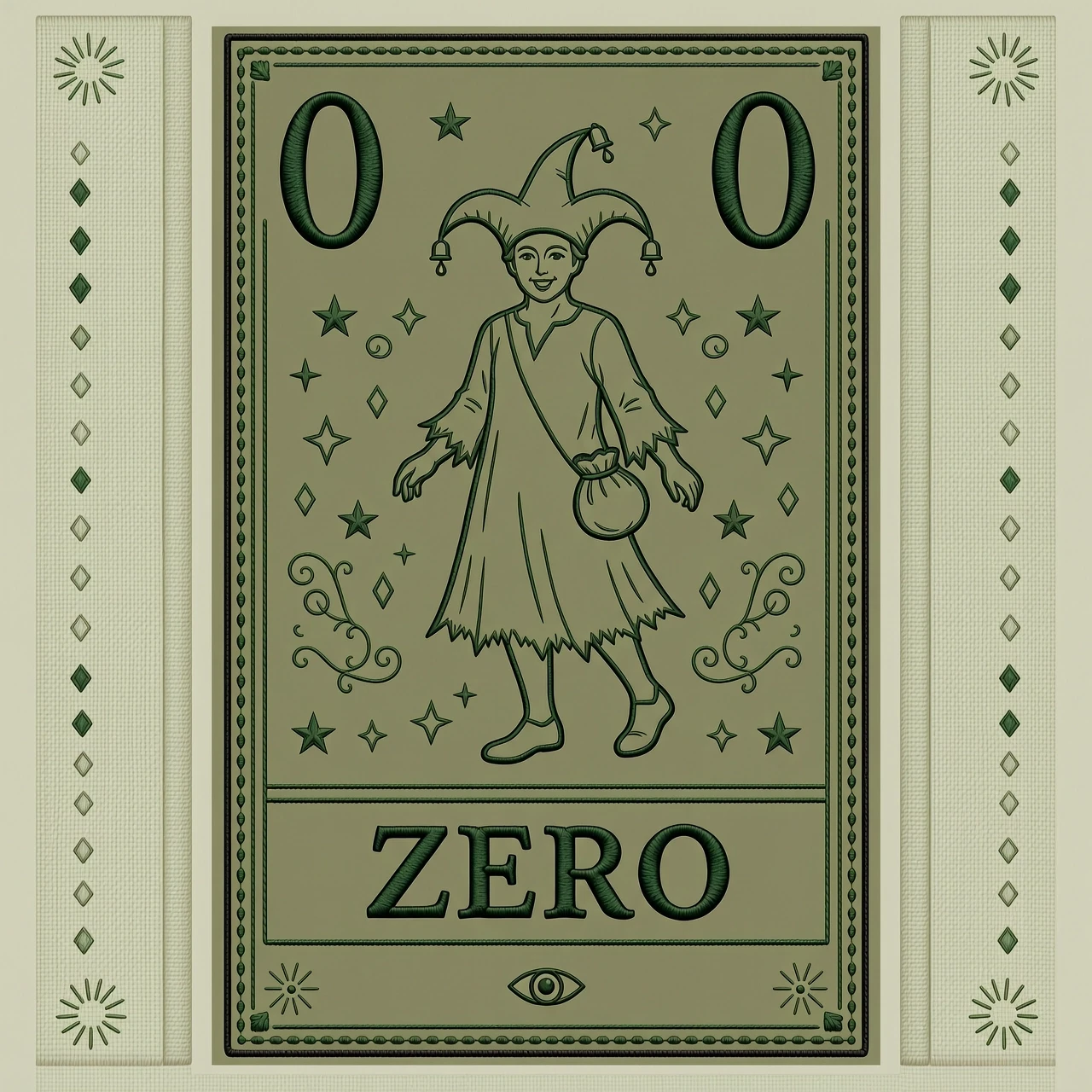 Вариант 1. В стиле Карты Таро (Дух Паяца и Шут)Шеврон делается строго прямоугольным (как вертикальная игральная карта). Вся магия тут в деталях:Графика: По центру вышивается…