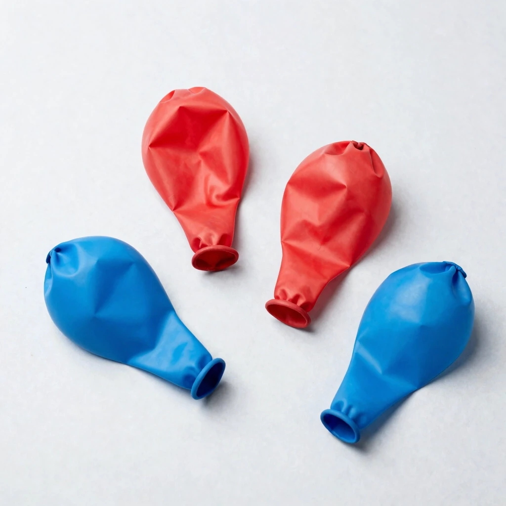 balloons that are not inflated lie beautifully on a light background — работа пользователя Безумный Светомант