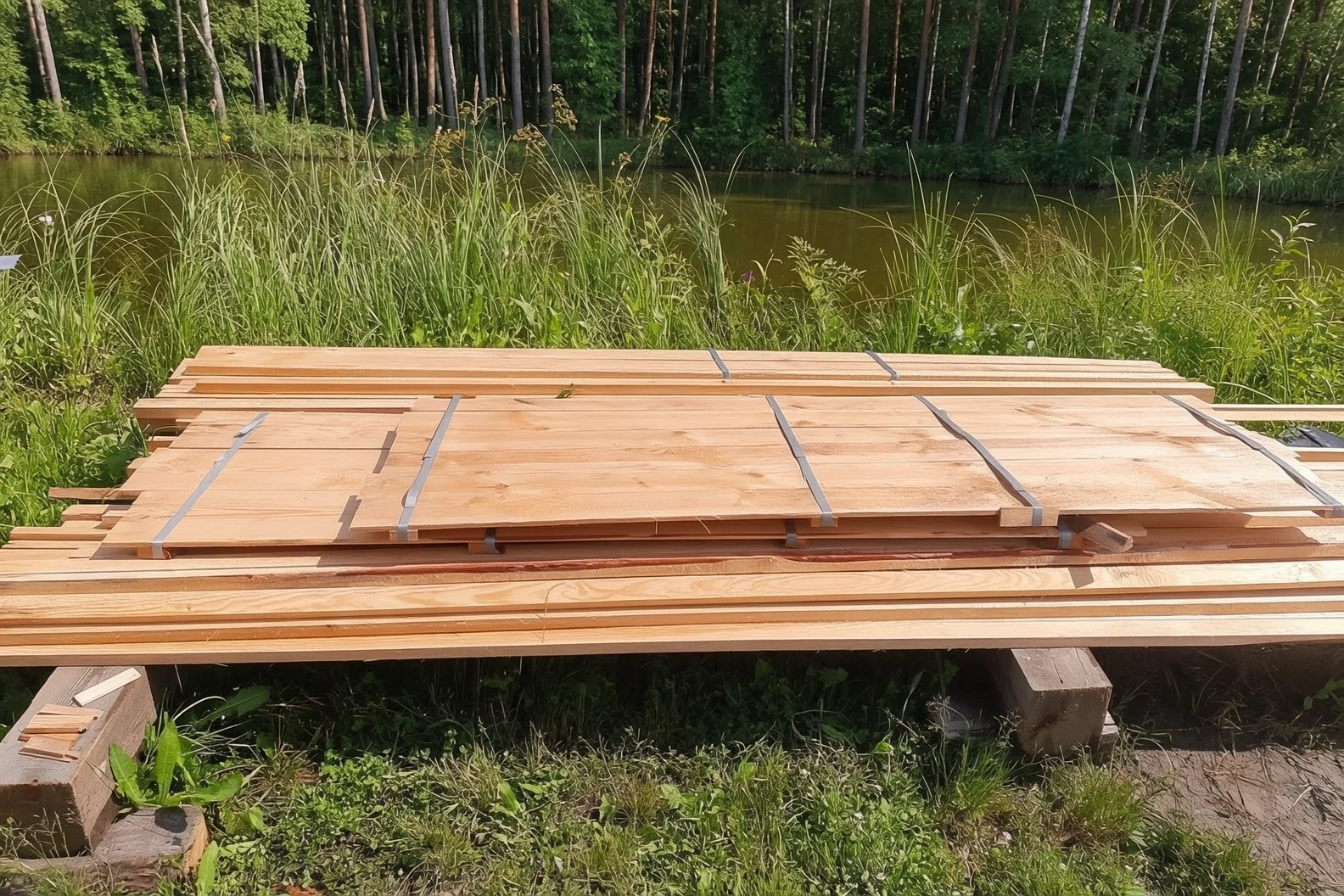 используй прикрепленное фото, убери церный целофан, на фоне добавь лес, улучши фото — работа пользователя Огненная Трансмутация