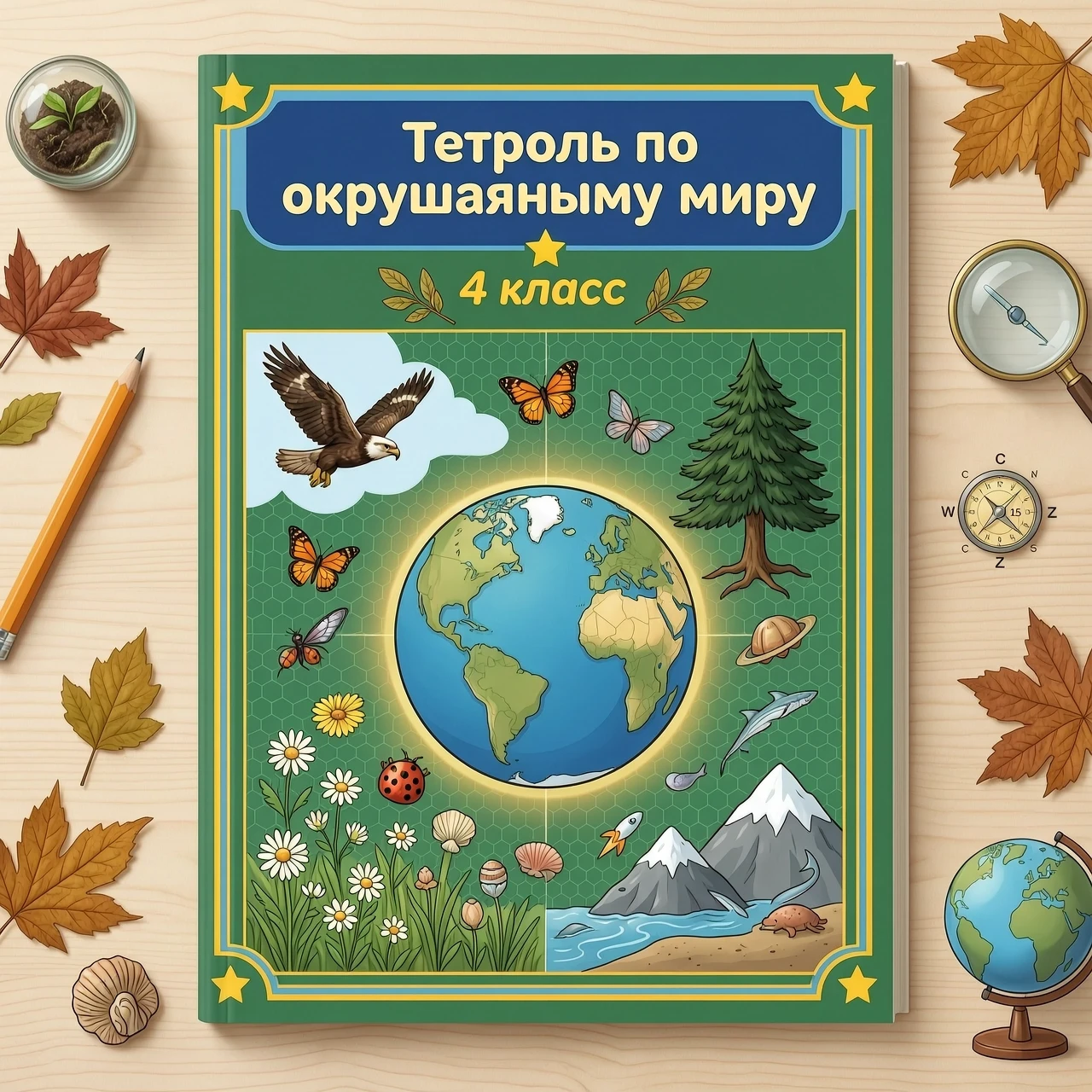 Обложку Тетрадь по окружающему миру — работа пользователя Безумная Орбита