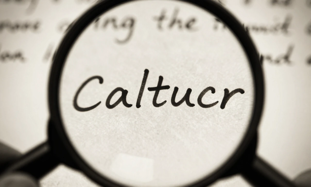 Extreme close-up of magnifying glass over handwritten letter text, single word highlighted, dramatic lighting, sepia — работа пользователя Необыкновенный Фенрир
