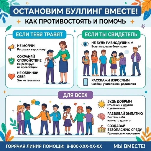 Нарисуй постер на тему булинг как сним бороться с надписями на русском и картинками — работа пользователя Таинственная Нимфа