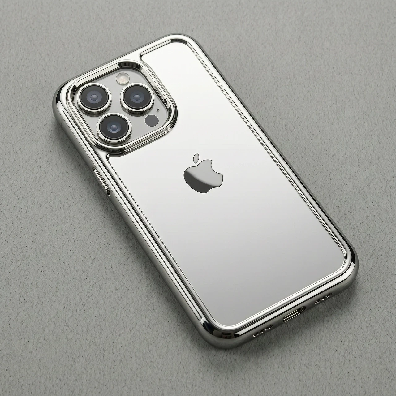 Итак, берем, короче, чехол для iPhone 17 Pro Max и делаем его зеркально-никельным. — работа пользователя Духовная Колдунья