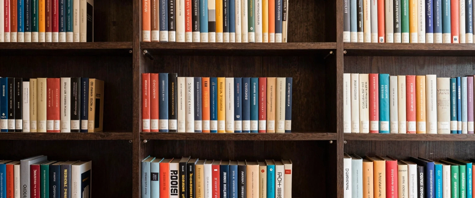 Книжные шкафы, заполненные книгами. — работа пользователя Проницательный Заряд