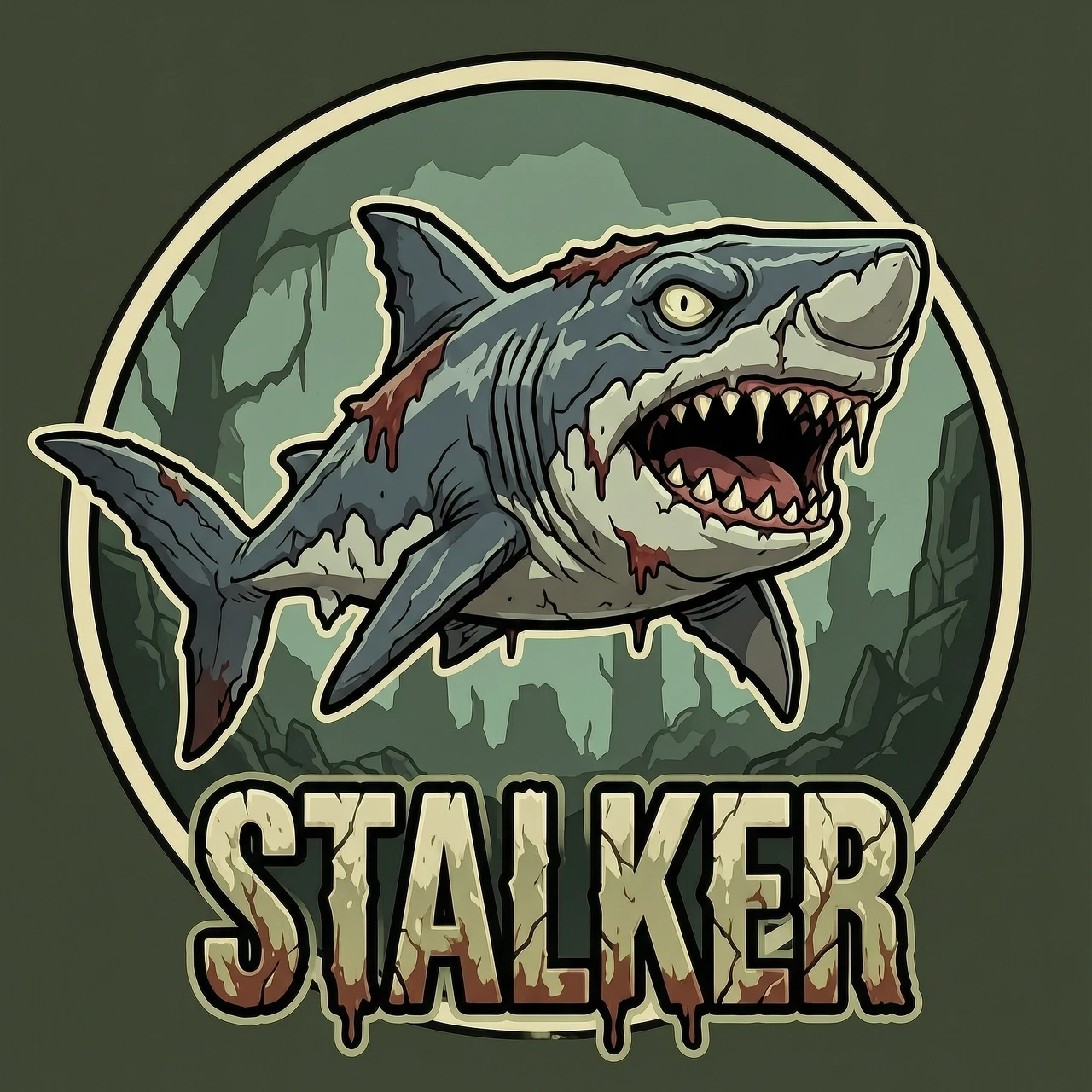 Сделай аватарку с зомби-акулой, по мотивам игры STALKER — работа пользователя Безграничная Листва
