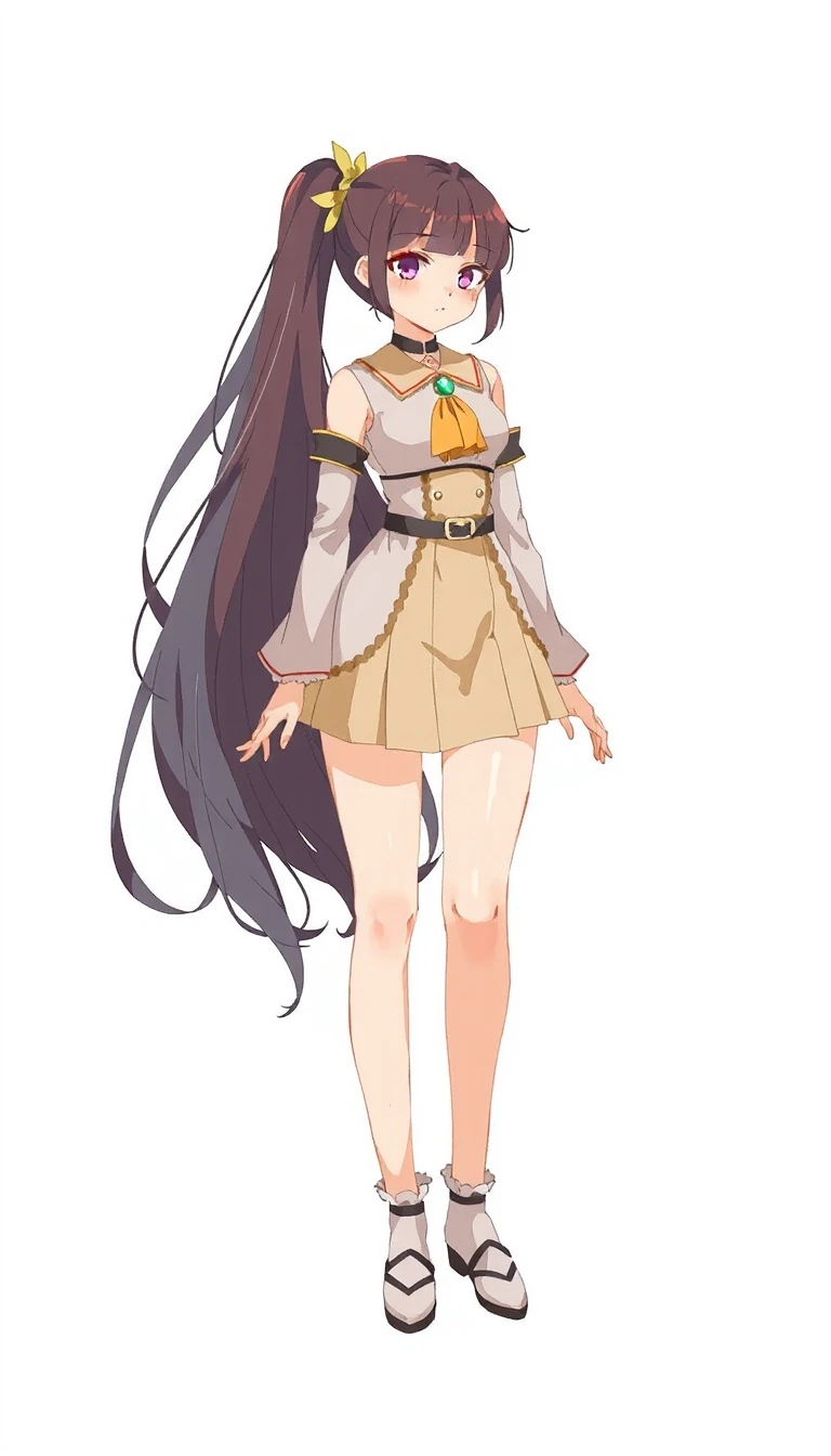 character sheet, general view. Grey background, lait, Neptunia-woman — работа пользователя Яростный Иней