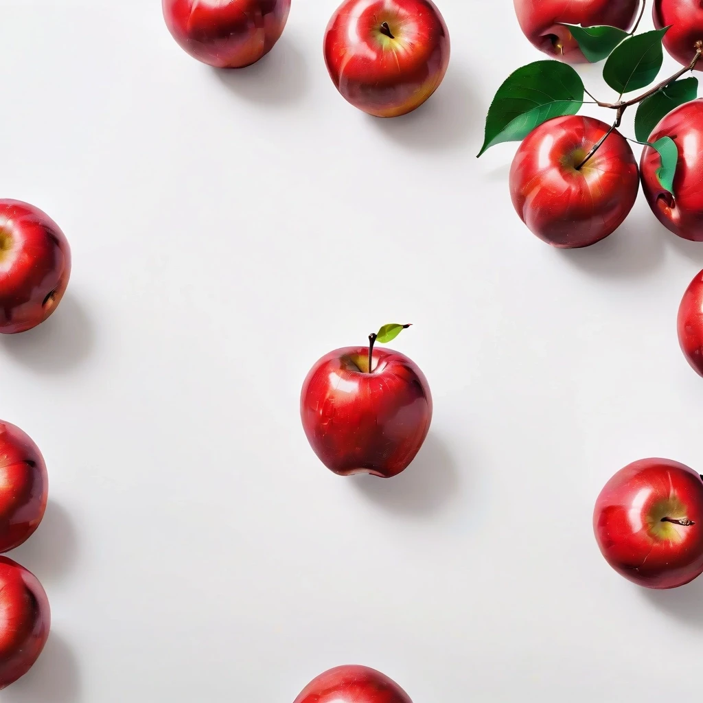a red apple on a white table — работа пользователя Эффектная Сфера