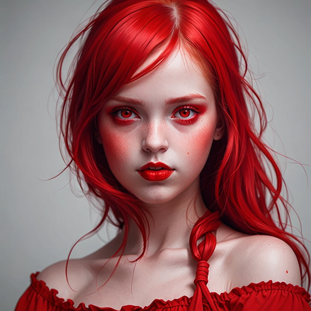 red girl — работа пользователя Невероятная Песня