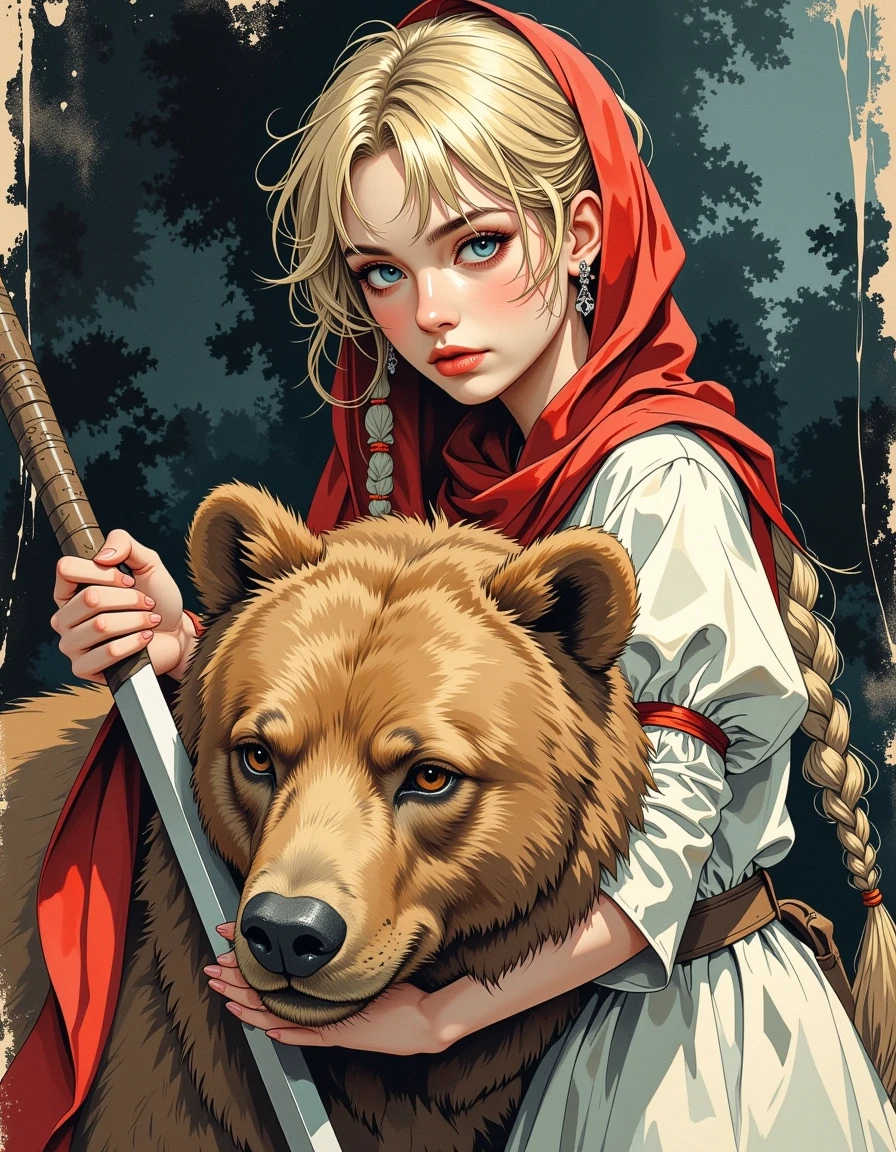 A masterpiece, in the style of the 1980s, with bold lines, dynamic strokes and rich textures, on background with a touch of nostalgia, perhaps with subtle drawings inspired by…