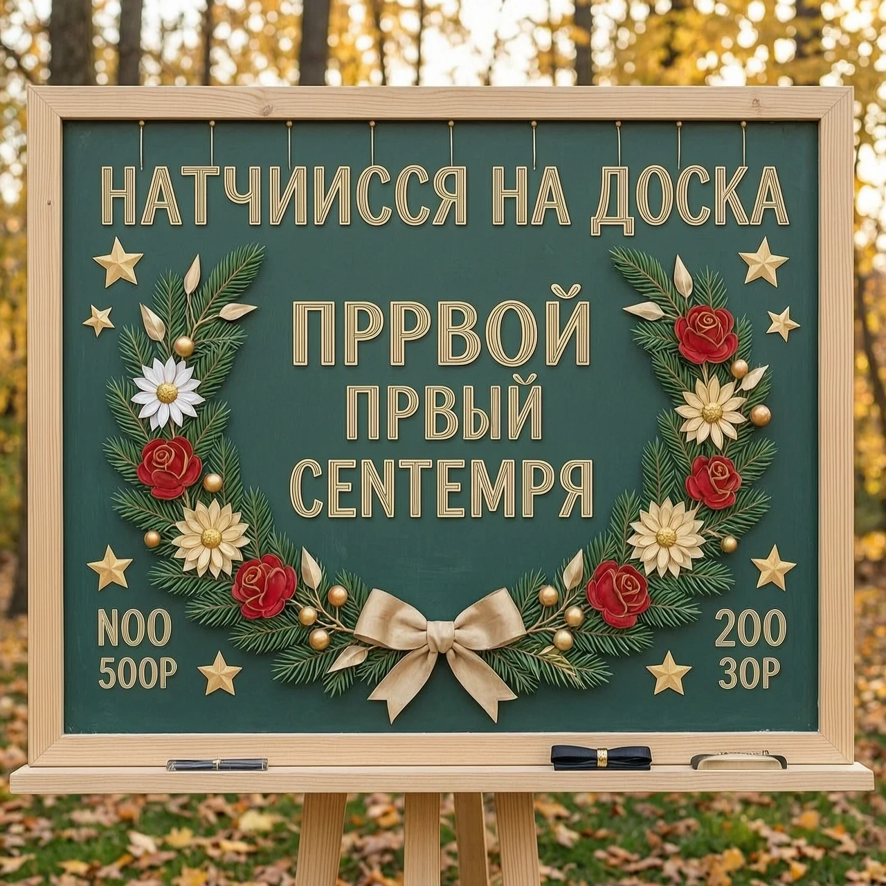 I came across a board with decorations for the first of September. Can you generate each piece separately? — работа пользователя Безграничная Гроза
