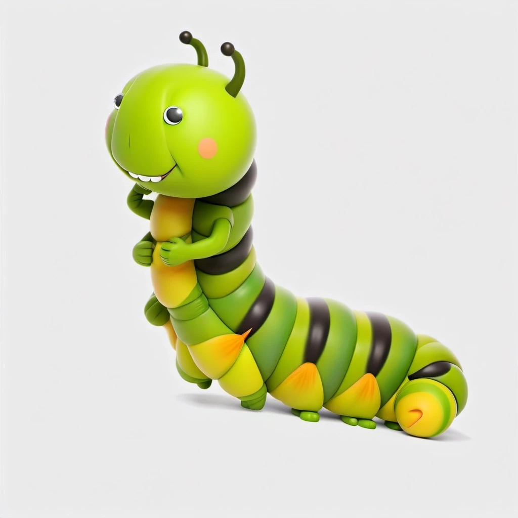 make the caterpillar very angry, angry, she must look full-face, be very indignant, as if an injustice had been committed — работа пользователя Сногсшибательный Реактор