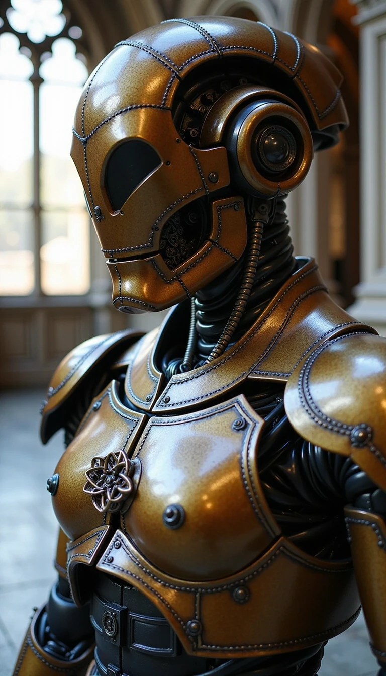 Humanoid android robot close-up — работа пользователя Творец Вселенной
