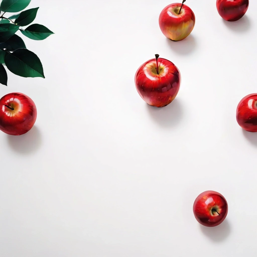 a red apple on a white table — работа пользователя Эффектная Сфера