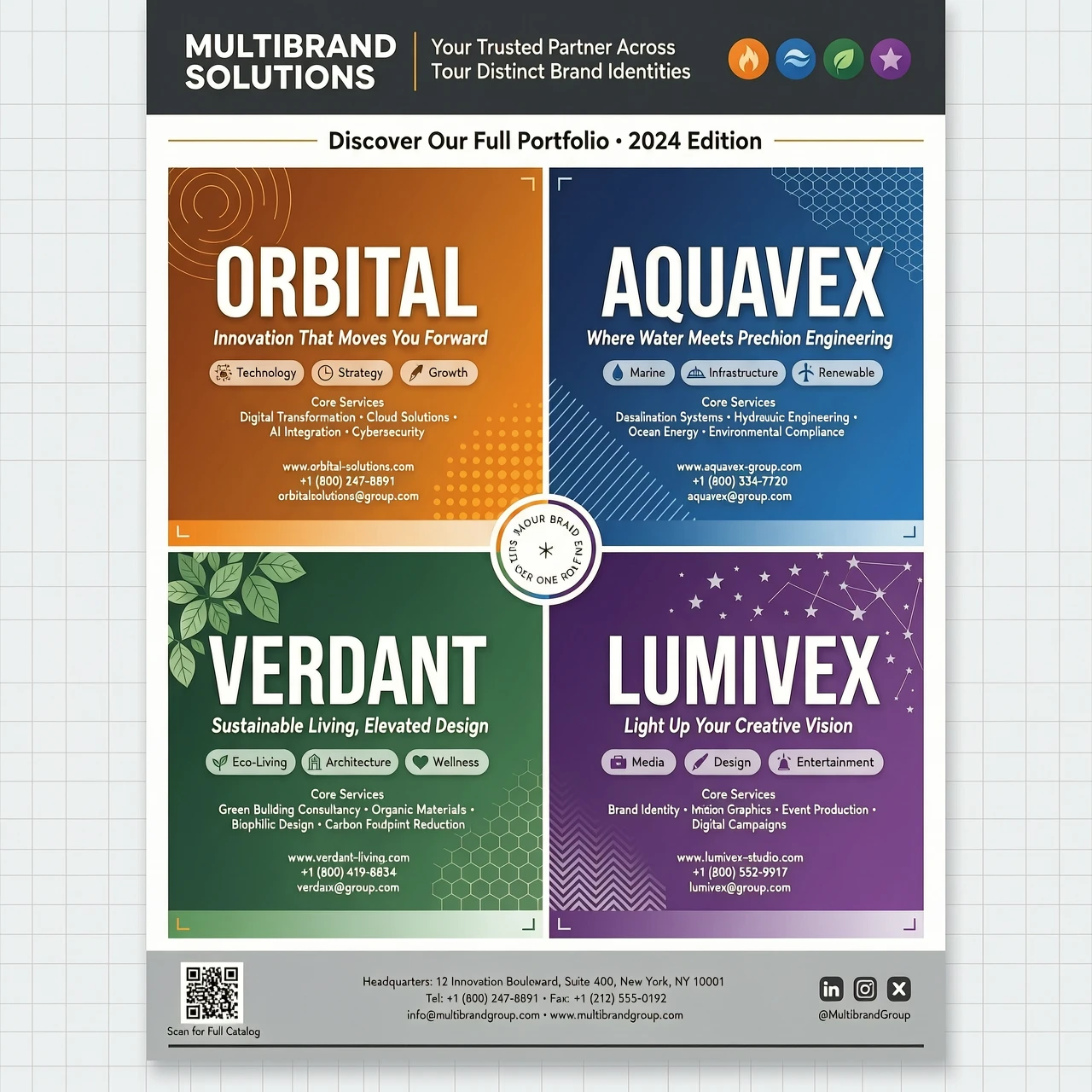 I have 4 brands with 4 different images. I want to create printed advertising material for clients where on the first page I want to place both the images and the necessary…