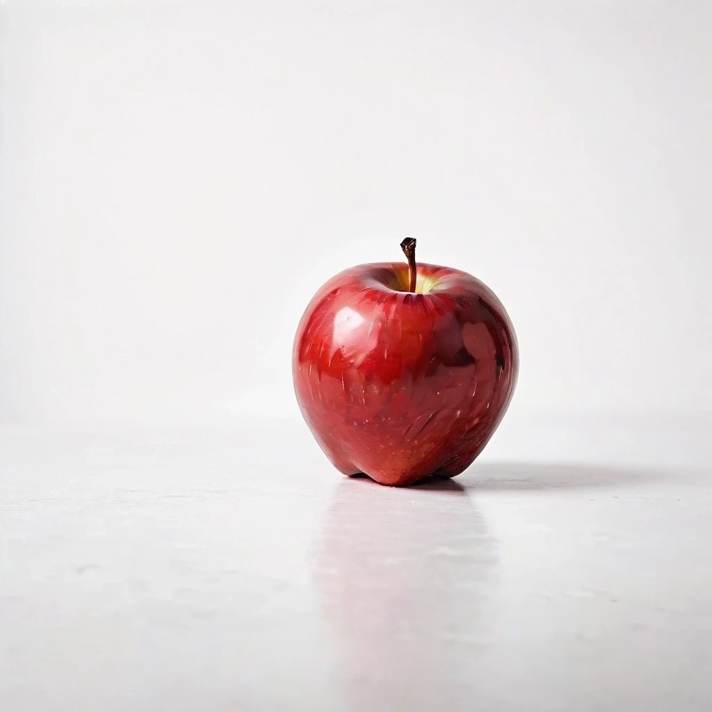 a red apple on a white table — работа пользователя Эффектная Сфера