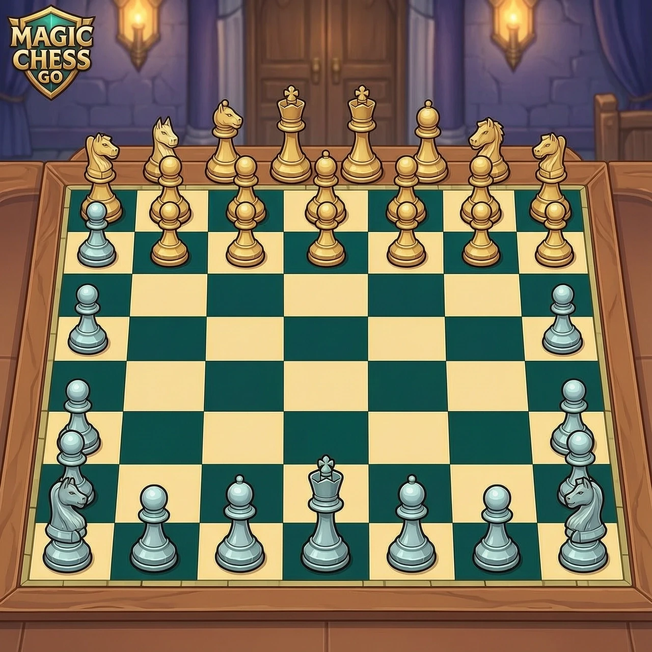 игровую шахматную доску как в игре Magic Chess GO GO — работа пользователя Магнитный Темномант