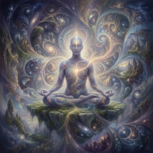 🛸✈️🕌🌋🏝🦚Мистическая фантазия, многослойная оптическая иллюзия, фракталы неизмеримых миров, тонкое, едва уловимое, искусство высшего качества, преобразование внутреннего,…
