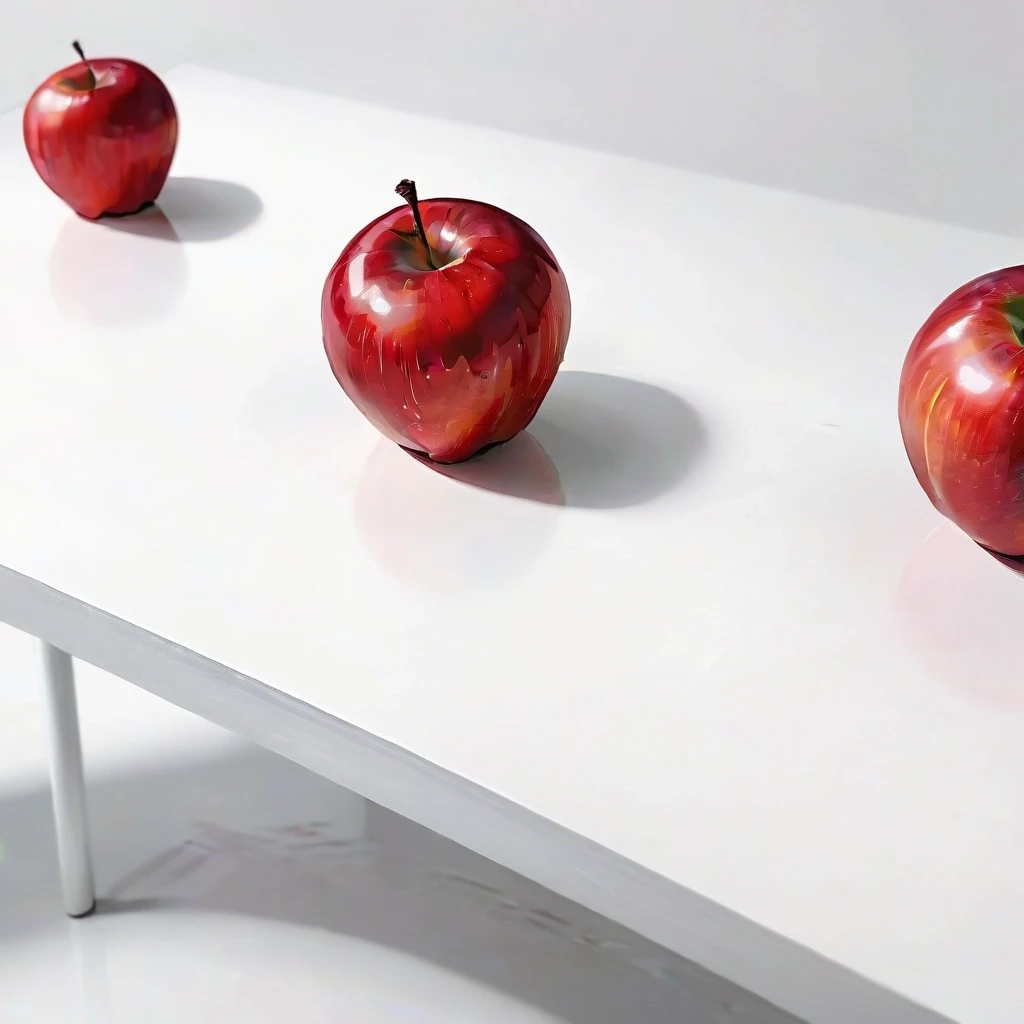 a red apple on a white table — работа пользователя Эффектная Сфера
