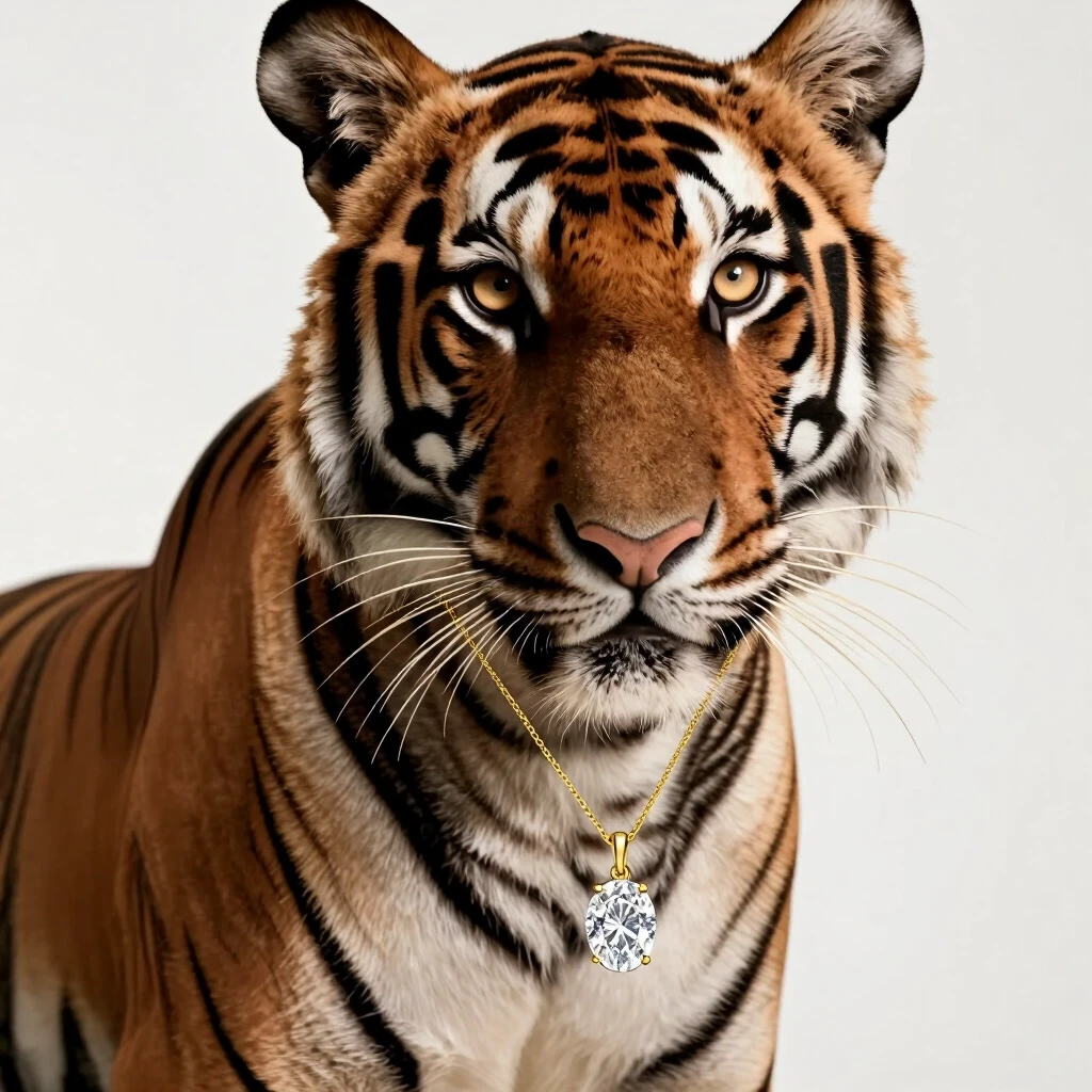 A masterpiece professional commercial wildlife photography of an elegant female tiger animal, gentle feminine features, beautiful sand-honey eyes. Medium shot portrait, step…