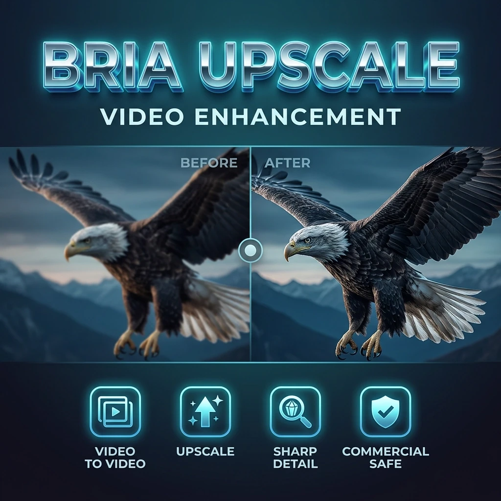 Bria Video Upscale — превью AI-модели для генерации изображений