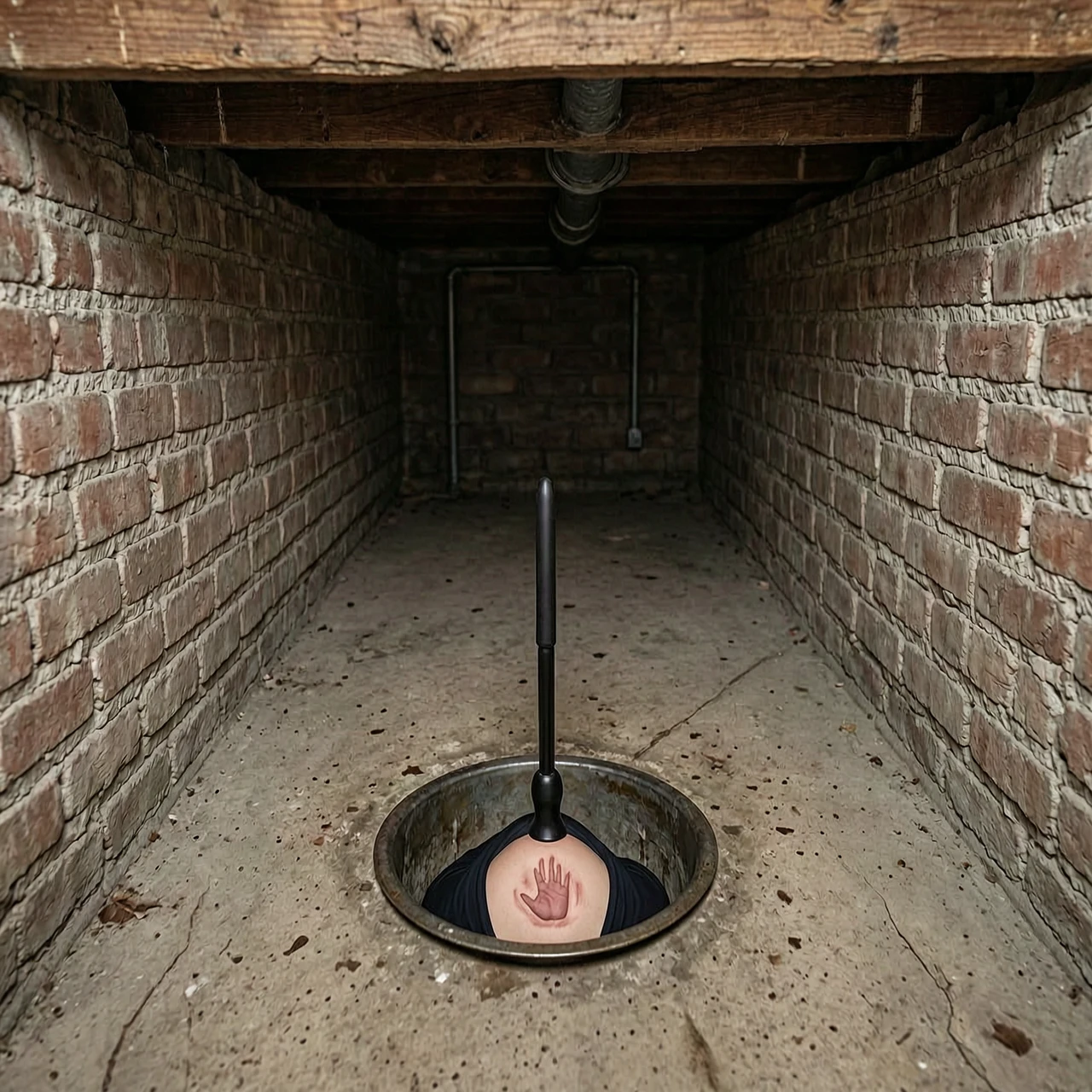 Glorious hole, basement, ass, on the ass there is a mark from a hand slap, in there is a butt plug — работа пользователя Лунная Полуночь