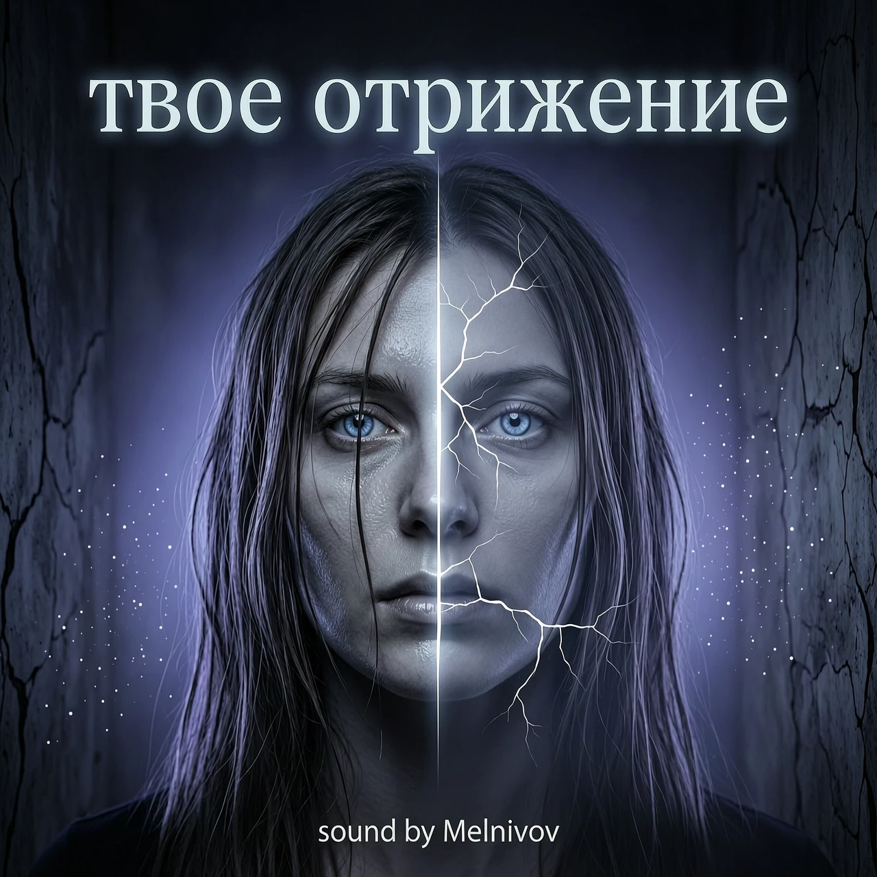 обложка на трек с названием твое отражение внизу должно быть написано sound by Melnikov без каких либо других слов !!! — работа пользователя Ночная Дриада